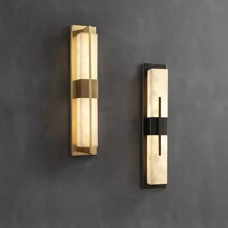 Retro creative new Chinese style copper marble wall lamp, long staircase, living room TV background wall lamp
Retro creative new Chinese style copper marble wall lamp, long staircase, living room TV background wall lamp