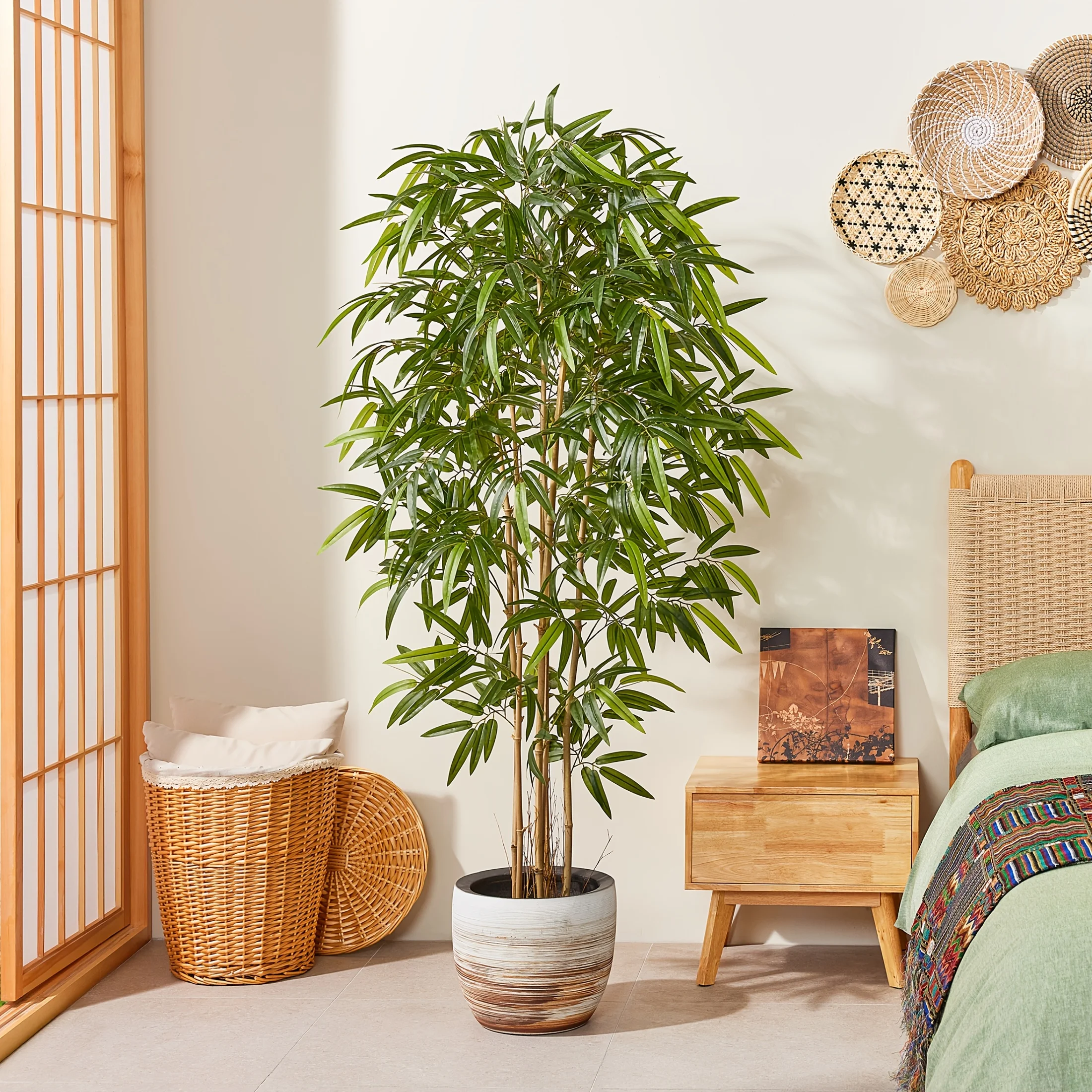 Realistic Artificial Bamboo Tree with Natural Trunks & Leaves - UV-Resistant Fake Potted Plant Suitable for Indoor/Outdoor Use
Realistic Artificial Bamboo Tree with Natural Trunks & Leaves - UV-Resistant Fake Potted Plant Suitable for Indoor/Outdoor Use