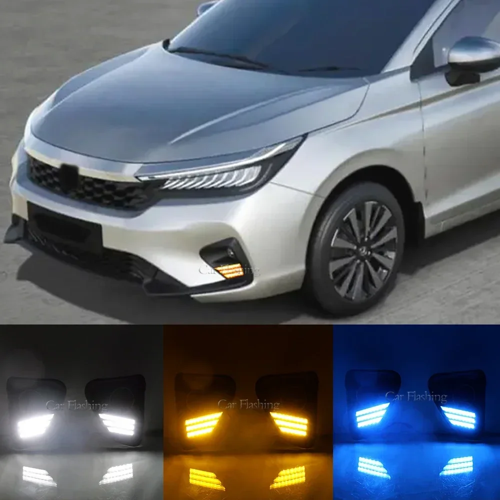 Новый! Автомобильный DRL для Honda City RS 2023 2024, светодиодные дневные ходовые огни, противотуманные фары с указателем поворота, передний бампер, противотуманные фары
Новый! Автомобильный DRL для Honda City RS 2023 2024, светодиодные дневные ходовые огни, противотуманные фары с указателем поворота, передний бампер, противотуманные фары