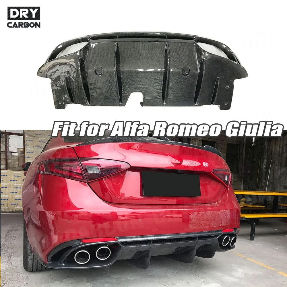 for Alfa Romeo Giulia Forged Carbon Fiber Rear Bumper Diffuser Lip Spoiler Car Decoration Accessories 2017-2020 Tuning
for Alfa Romeo Giulia Forged Carbon Fiber Rear Bumper Diffuser Lip Spoiler Car Decoration Accessories 2017-2020 Tuning