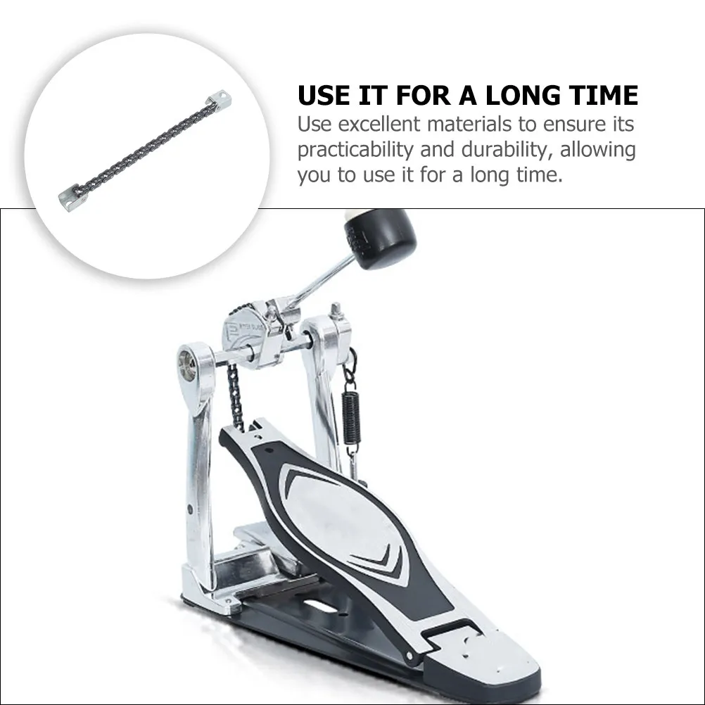 Professional Drum Kit Pedal Chain High Strength Metal Chain for Pedal Smooth Operation Wear Resistant Drum Tool
Professional Drum Kit Pedal Chain High Strength Metal Chain for Pedal Smooth Operation Wear Resistant Drum Tool