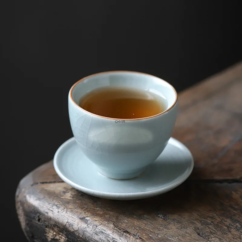 Ru Kiln Tea Tasting Cup Home Kung Fu Tea Set Personal Cup Crackle Glaze Nurturing Master Cup Tea Cup
Ru Kiln Tea Tasting Cup Home Kung Fu Tea Set Personal Cup Crackle Glaze Nurturing Master Cup Tea Cup