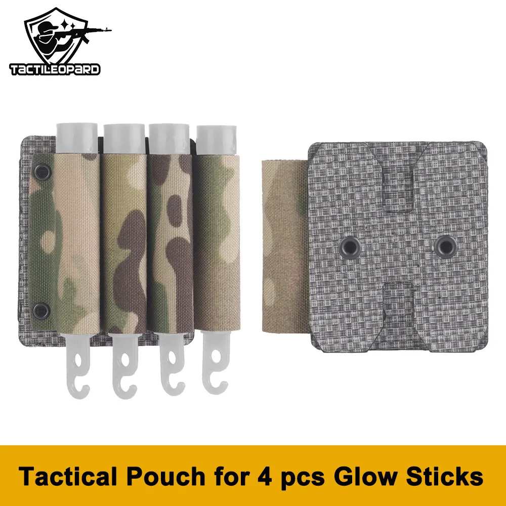 Tactical Glow Sticks Pouch 4 pcs Chemlight Holder Storage Organize Bag For Molle System Hunting Vest Plate Carrier Accessories
Tactical Glow Sticks Pouch 4 pcs Chemlight Holder Storage Organize Bag For Molle System Hunting Vest Plate Carrier Accessories