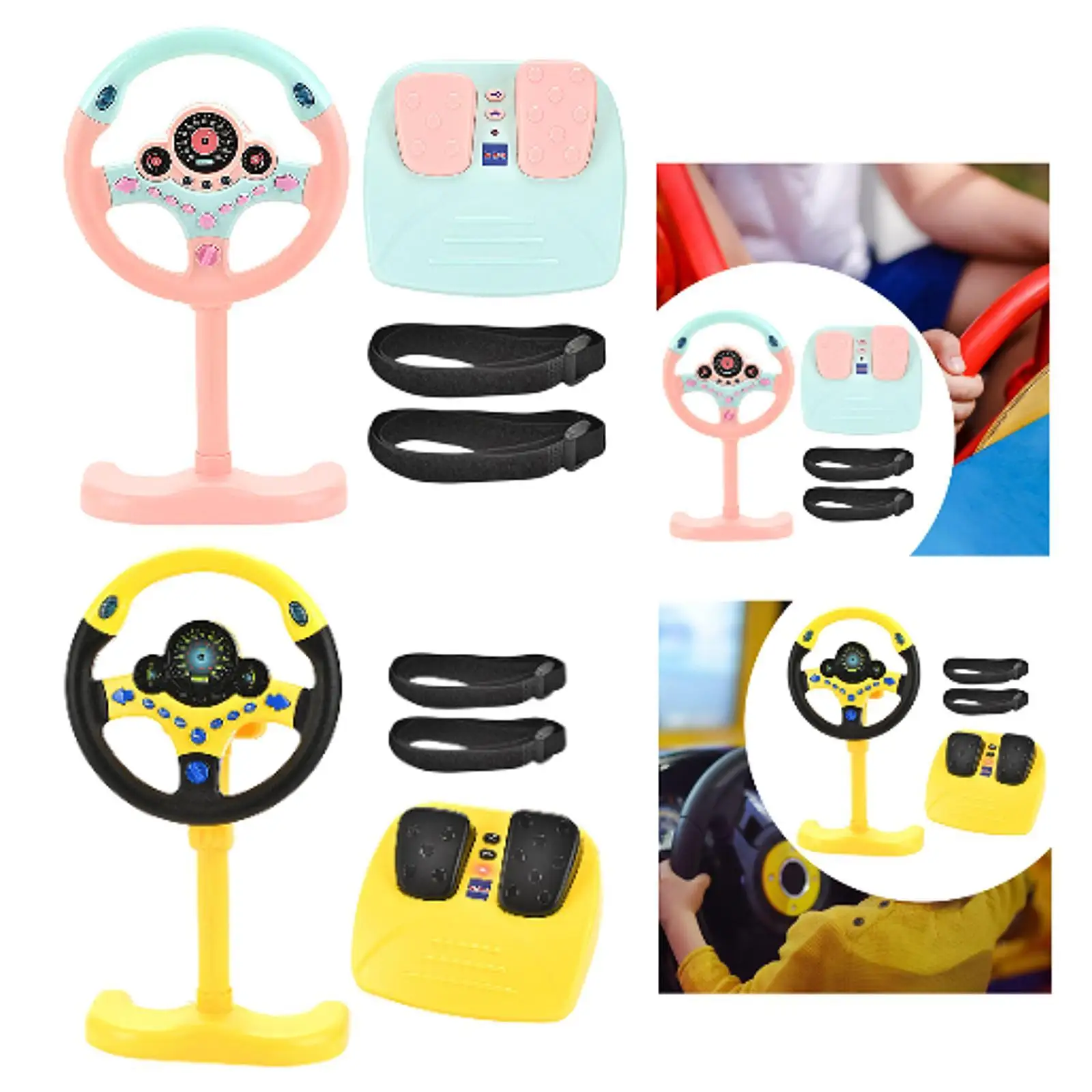 Kids Driving Simulation Wheel Toy for Baby Cars with Sound And Light Features 
Kids Driving Simulation Wheel Toy for Baby Cars with Sound And Light Features