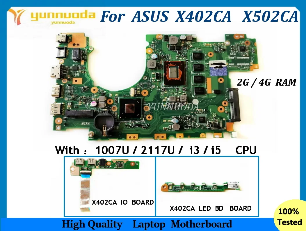 X402CA для ASUS X502C F502C X502CA X402CA F402C Материнская плата для ноутбука с процессором 1007u i3 i5 4G RAM USB IO светодиодная плата 100% тестирование
X402CA для ASUS X502C F502C X502CA X402CA F402C Материнская плата для ноутбука с процессором 1007u i3 i5 4G RAM USB IO светодиодная плата 100% тестирование