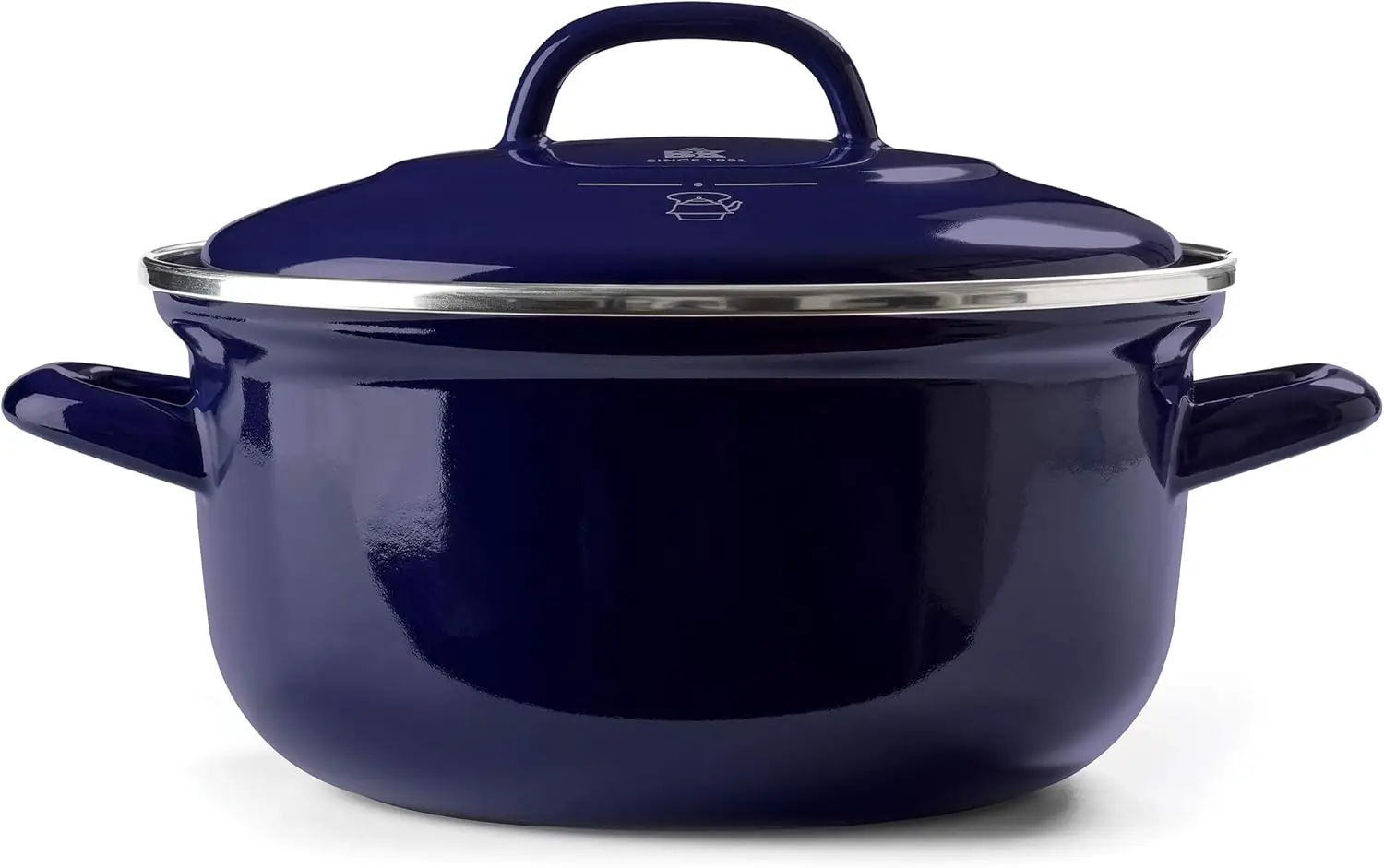 Indigo Aluminum Heavy-Gauge Carbon Steel, Induction, 5.5QT Nonstick Glaze Dutch Oven, Dishwasher Safe, Blue
Indigo Aluminum Heavy-Gauge Carbon Steel, Induction, 5.5QT Nonstick Glaze Dutch Oven, Dishwasher Safe, Blue