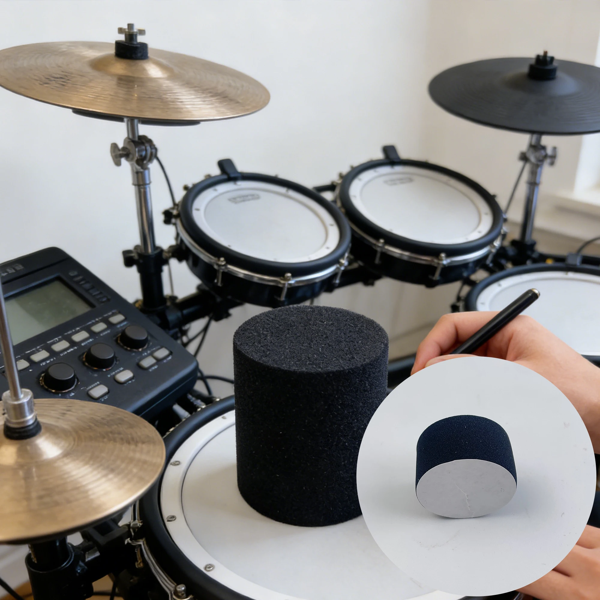 Yibuy 1pc Drum Trigger Sponge Column 36 x 20mm Black for Special Vibration Vibration Sensing Sponge Column For Electric Drums
Yibuy 1pc Drum Trigger Sponge Column 36 x 20mm Black for Special Vibration Vibration Sensing Sponge Column For Electric Drums