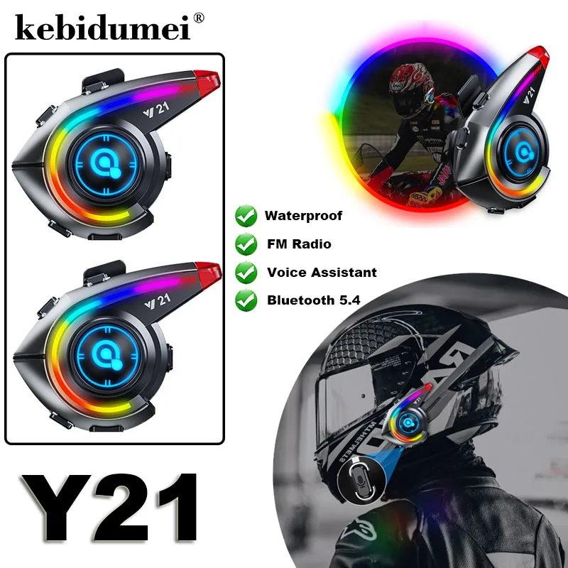 Y21 Helmet Bluetooth5.4 Earphones Waterproof Noise Reduction Motorcycle Earphones with FM Radio RGB Light Helmet Earphones
Y21 Helmet Bluetooth5.4 Earphones Waterproof Noise Reduction Motorcycle Earphones with FM Radio RGB Light Helmet Earphones