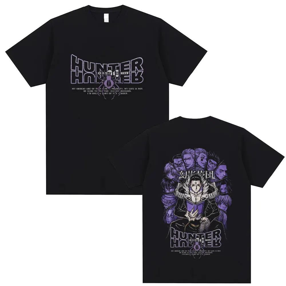 Anime Hunter X Hunter T-shirt Phantom Troupe Spider Chrollo Lucilfer Merch T Shirts Men Women Manga Casual Oversized Tshirt Tops
Anime Hunter X Hunter T-shirt Phantom Troupe Spider Chrollo Lucilfer Merch T Shirts Men Women Manga Casual Oversized Tshirt Tops