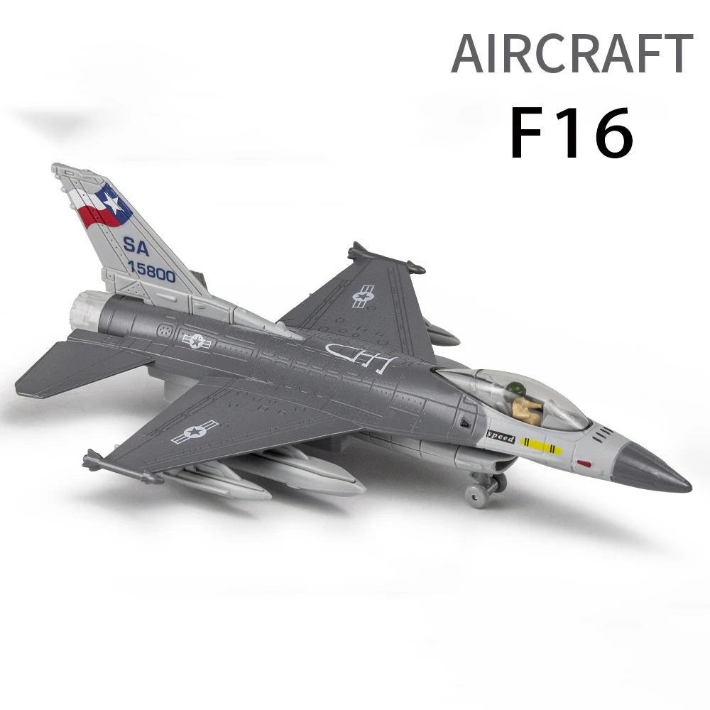 Toys Alloy F16 Airplane Model Diecast Kids Fighter Simulation Aircraft LED Light Function Children Gift Collection Toys For Boys
Toys Alloy F16 Airplane Model Diecast Kids Fighter Simulation Aircraft LED Light Function Children Gift Collection Toys For Boys