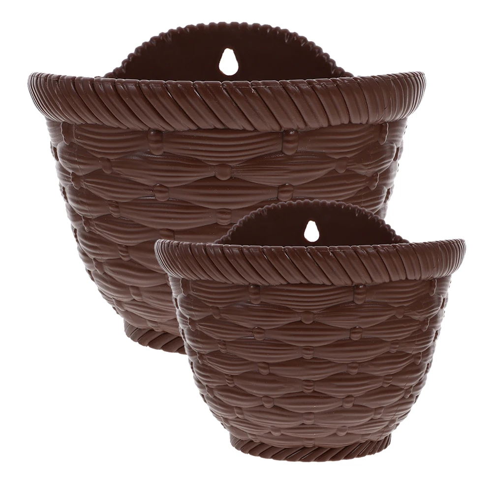 2pcs Wall Hanging Flower Pot Plants Balcony Garden Planter Indoor Coffee Durable Decor Home Yard Planters Plastic Long
2pcs Wall Hanging Flower Pot Plants Balcony Garden Planter Indoor Coffee Durable Decor Home Yard Planters Plastic Long
