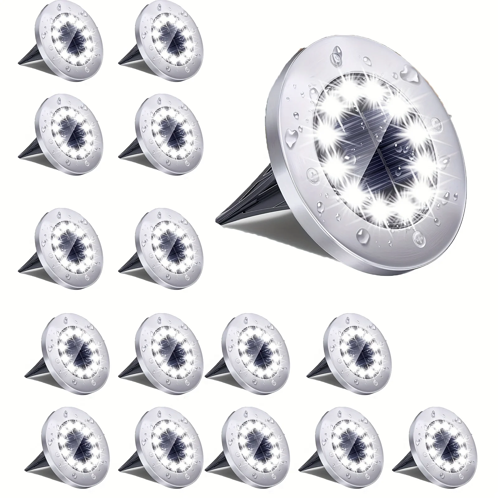 12 LED Solar Underground Lights, Suitable for Home Courtyards Outdoor Plug-in Lawn Lights, Garden Decorative Villa Ground Lamps
12 LED Solar Underground Lights, Suitable for Home Courtyards Outdoor Plug-in Lawn Lights, Garden Decorative Villa Ground Lamps