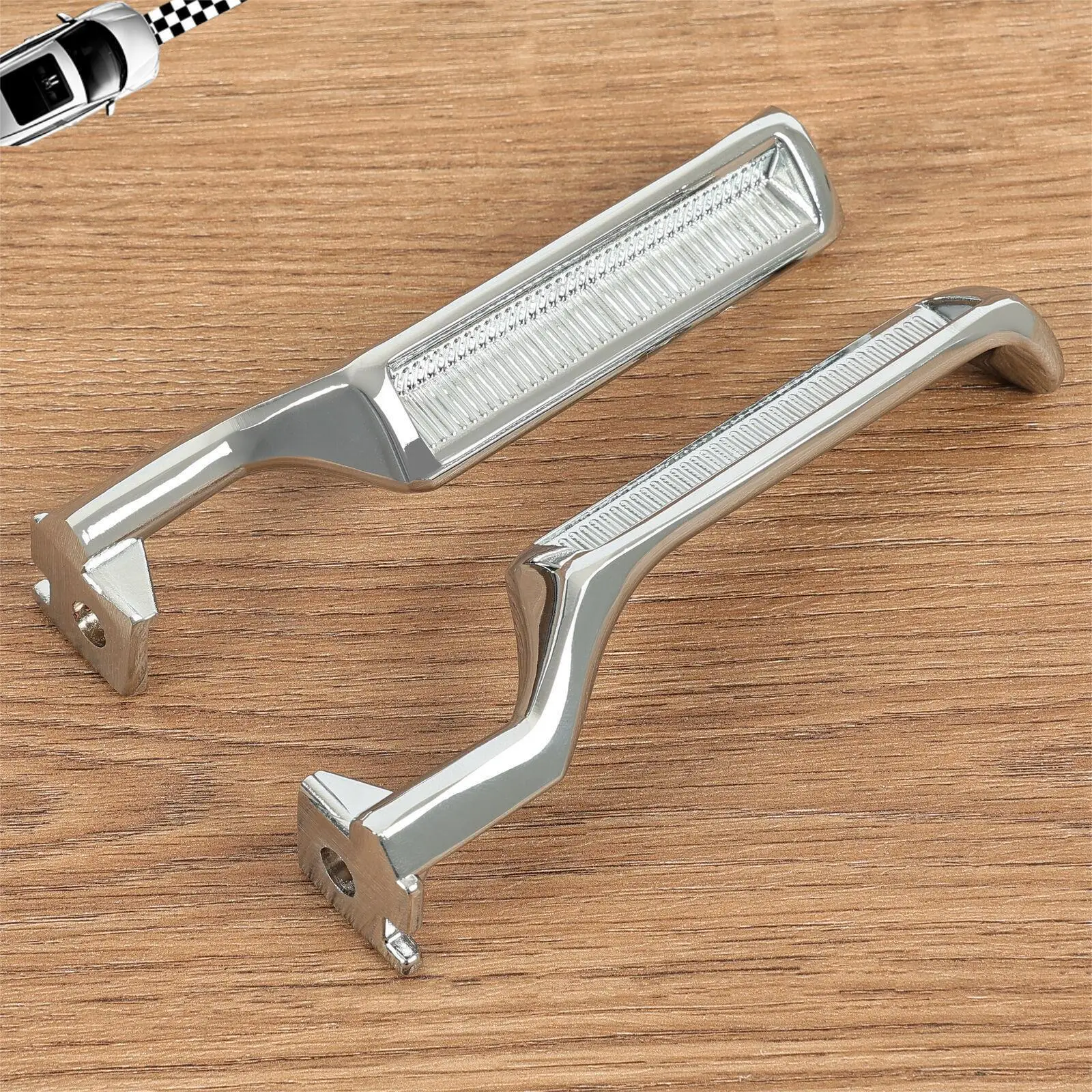 Chrome Metal Inside Interior Door Handle Pair For F-150 F-250 F-350 Bronco 87-96
Chrome Metal Inside Interior Door Handle Pair For F-150 F-250 F-350 Bronco 87-96