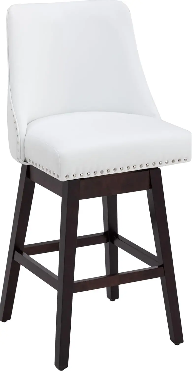 Counter Height Bar Stools 27.5"" Faux Leather Kitchen Stools With Ba 360°Swivel Barstools W/Wood Legs For Home Pub/Kitchen
Counter Height Bar Stools 27.5"" Faux Leather Kitchen Stools With Ba 360°Swivel Barstools W/Wood Legs For Home Pub/Kitchen