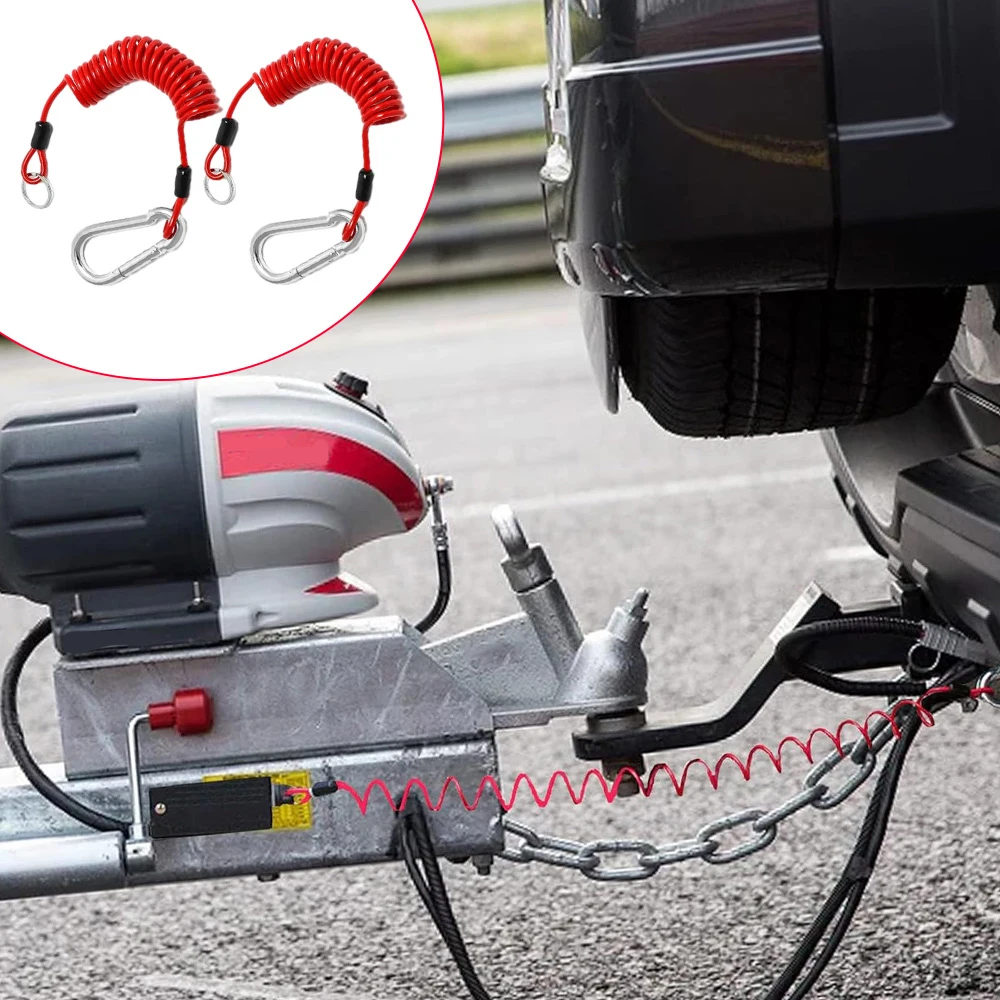 2 Pcs RV Stainless Steel Breakaway Trailer Cable Coiled Breakaway Woven Steel Cable For RV Towing Trailer
2 Pcs RV Stainless Steel Breakaway Trailer Cable Coiled Breakaway Woven Steel Cable For RV Towing Trailer