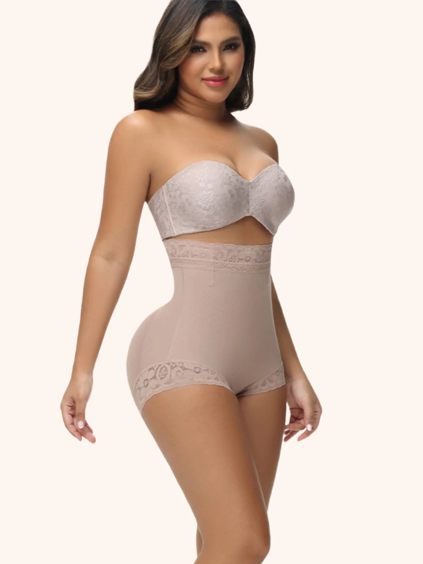 2PCS Lace Trim Shapewear Set: High-Waisted Tummy Control Shorts With Butt Lift & Waist Slimming
2PCS Lace Trim Shapewear Set: High-Waisted Tummy Control Shorts With Butt Lift & Waist Slimming