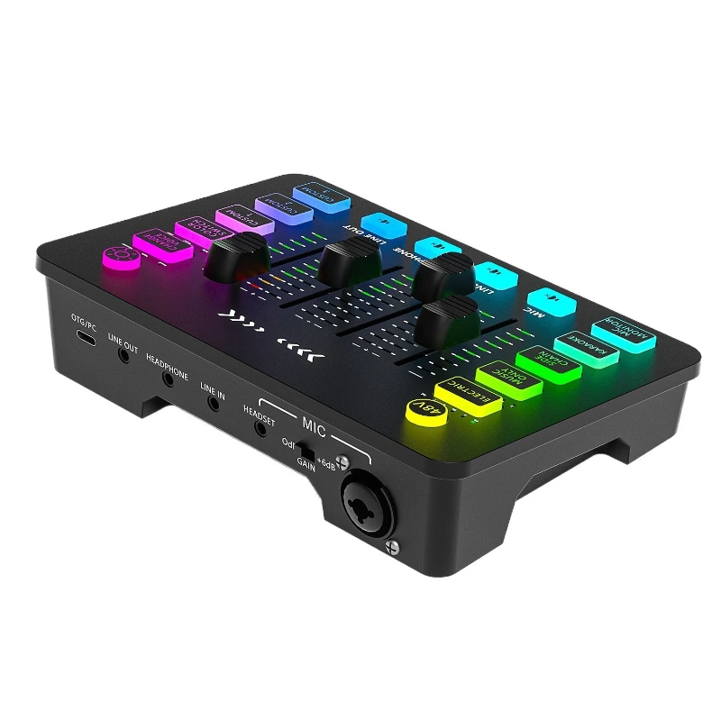 Full set of all-in-one mobile broadcast mixer 3.5mm wired gaming Usb headphones
Full set of all-in-one mobile broadcast mixer 3.5mm wired gaming Usb headphones
