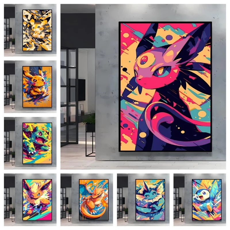 Anime Character Pictures Pokemon Espeon Canvas Poster Colorful HD Print Not Fading Home Living Room Decoration Paintings
Anime Character Pictures Pokemon Espeon Canvas Poster Colorful HD Print Not Fading Home Living Room Decoration Paintings