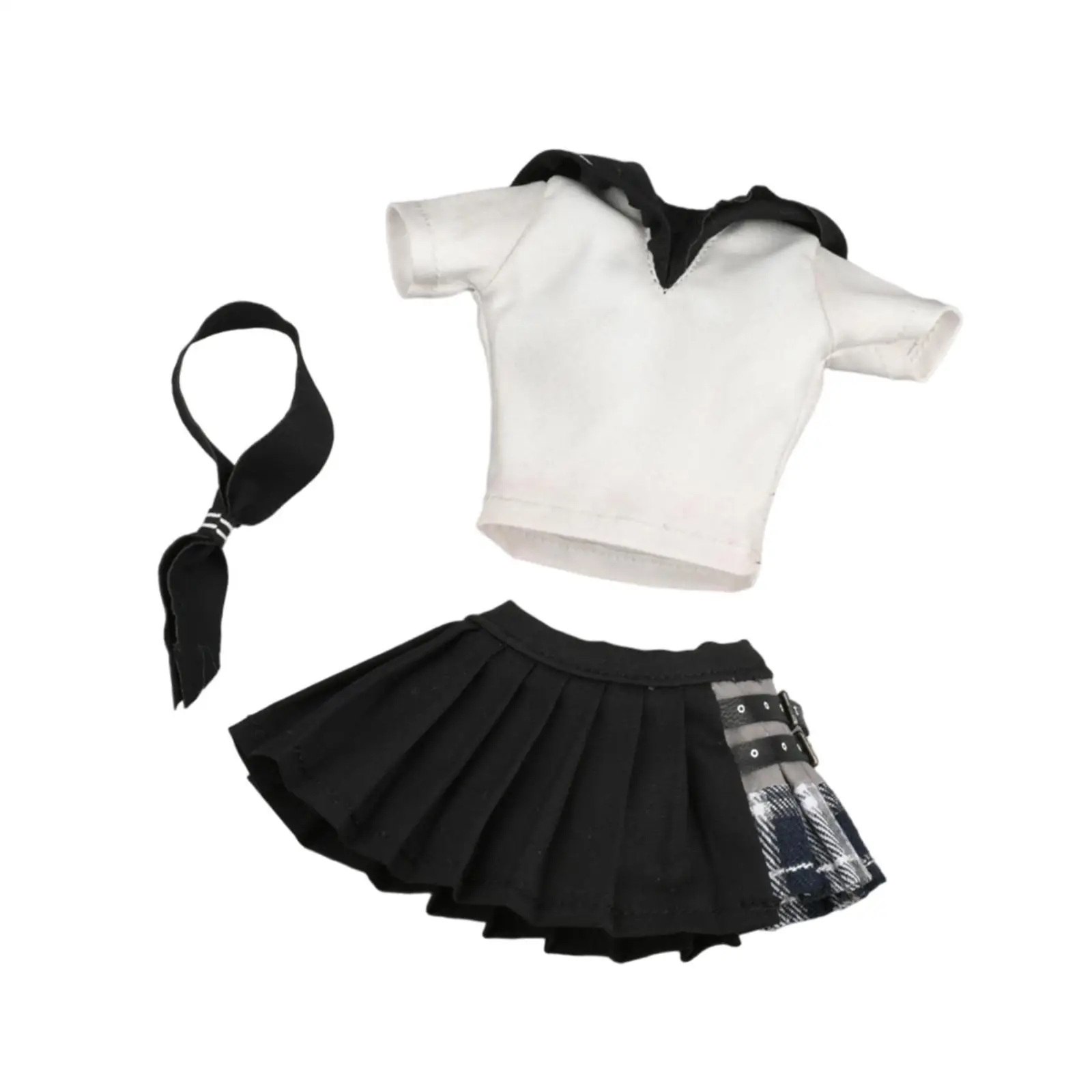 3Pcs 1/6 Women Short Sleeve T Shirt and Skirt with Tie Miniature Clothing for 12 inch Doll Model Figures Dress up Accessories
3Pcs 1/6 Women Short Sleeve T Shirt and Skirt with Tie Miniature Clothing for 12 inch Doll Model Figures Dress up Accessories