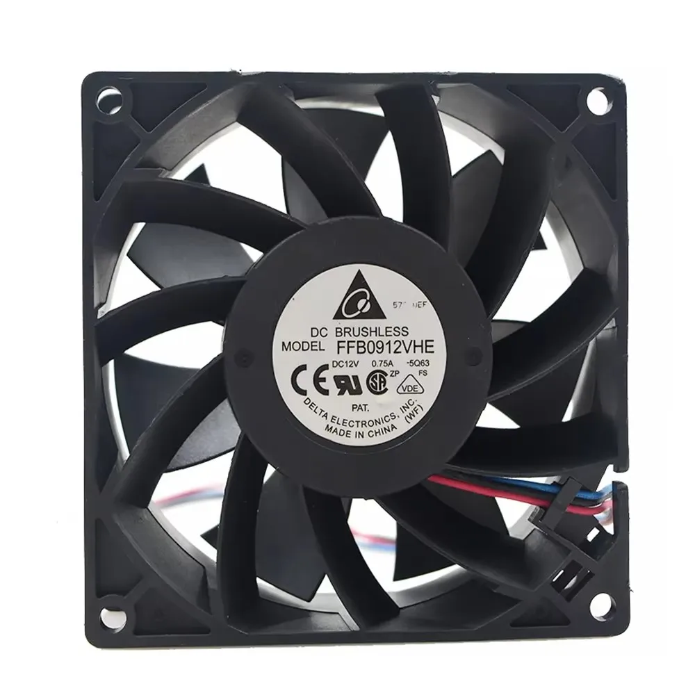 Вентилятор охлаждения корпуса Delta FFB0912VHE 9CM 9038 90X90X38MM DC 12V 0.75A с большим объемом воздушного потока
Вентилятор охлаждения корпуса Delta FFB0912VHE 9CM 9038 90X90X38MM DC 12V 0.75A с большим объемом воздушного потока