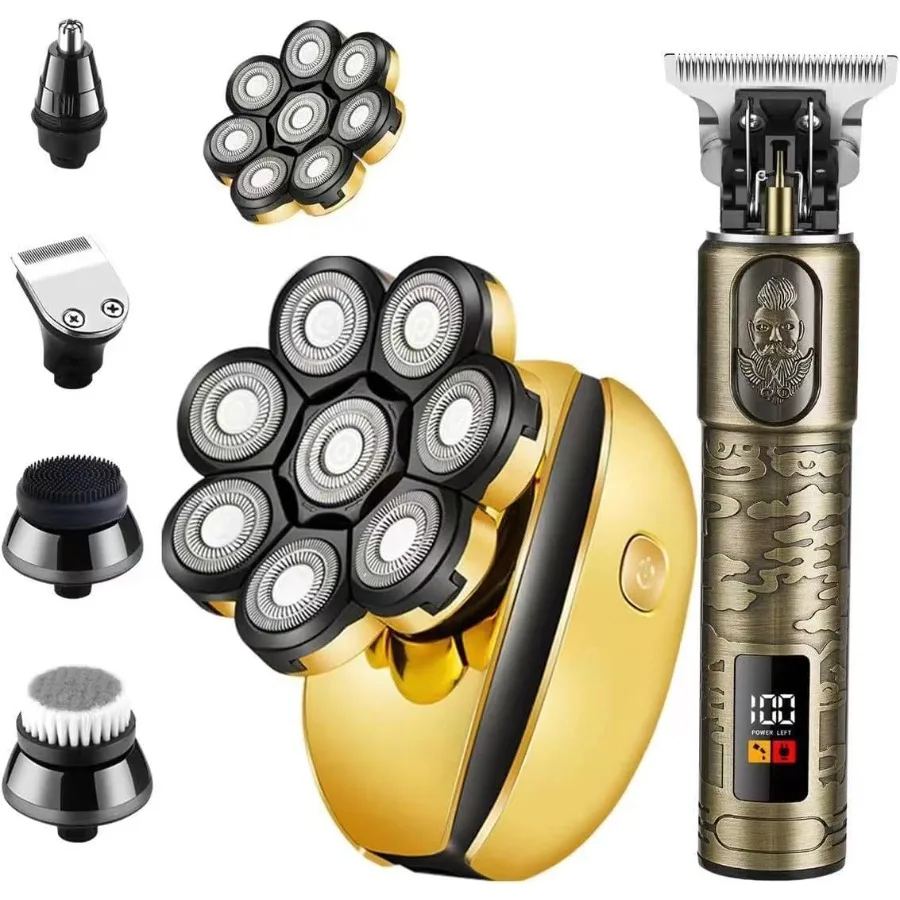 Бритвы для лысины для мужчин и профессиональный триммер для волос с Т-образным лезвием с нулевым зазором, многофункциональные бритвы для лысины, перезаряжаемые E
Бритвы для лысины для мужчин и профессиональный триммер для волос с Т-образным лезвием с нулевым зазором, многофункциональные бритвы для лысины, перезаряжаемые E