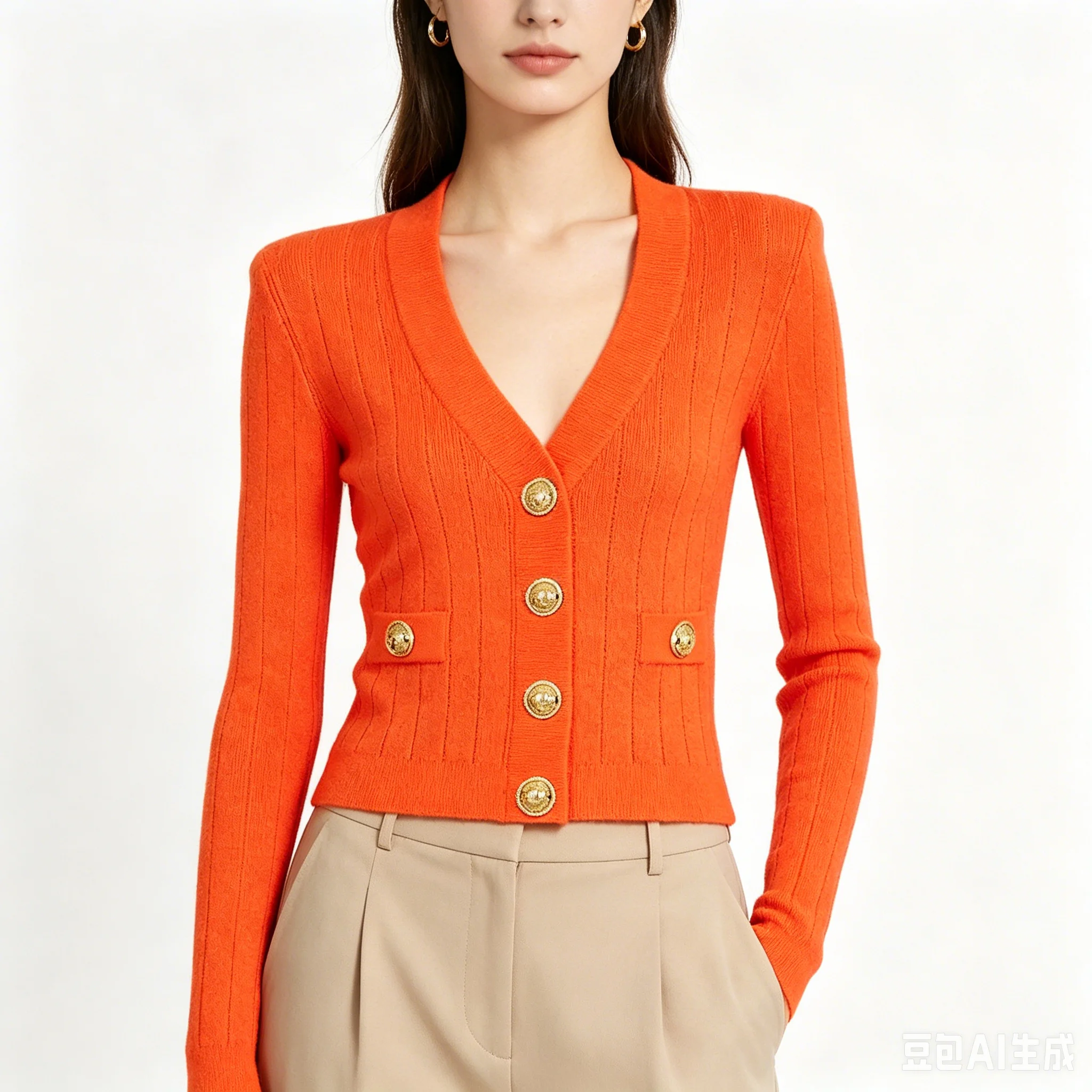 High-Quality Spring And Autumn New Style Button-Up Women's Fashion Classic Versatile Long-Sleeved Knitted Sweater Cardigan Top
High-Quality Spring And Autumn New Style Button-Up Women's Fashion Classic Versatile Long-Sleeved Knitted Sweater Cardigan Top