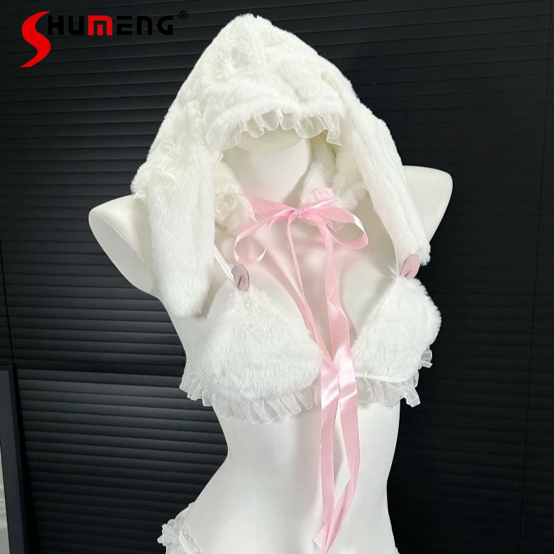 Sexy White Color Plush Lingerie Set for Women Pure Desire Style Cute Pajamas Female Japanese Sweet Cute Intimates Suits
Sexy White Color Plush Lingerie Set for Women Pure Desire Style Cute Pajamas Female Japanese Sweet Cute Intimates Suits