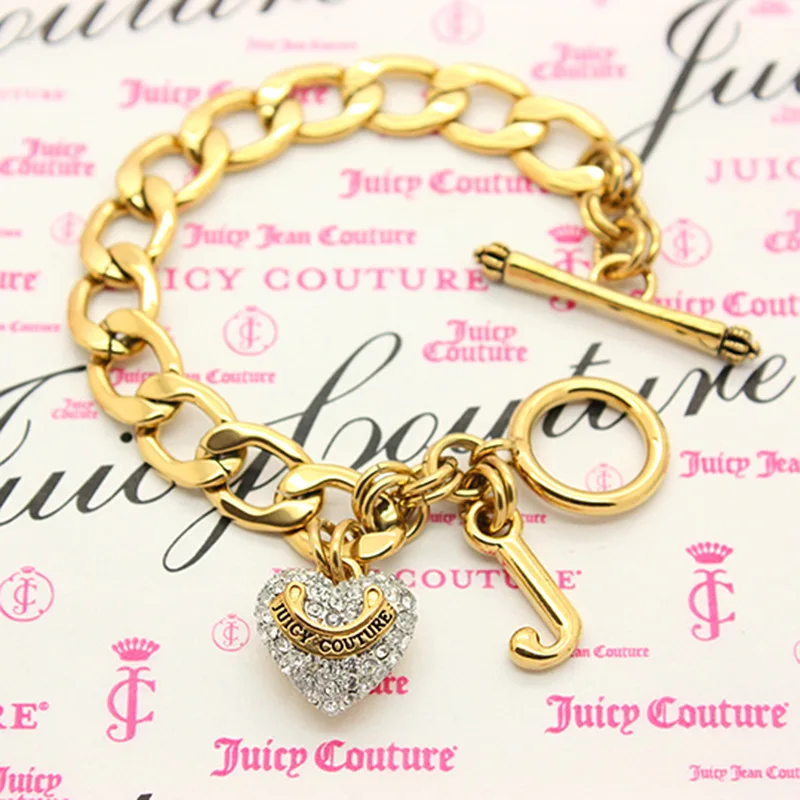 Trendy diamond-studded heart letter J multicolor chunky chain bracelet with unique fashion basics
Trendy diamond-studded heart letter J multicolor chunky chain bracelet with unique fashion basics