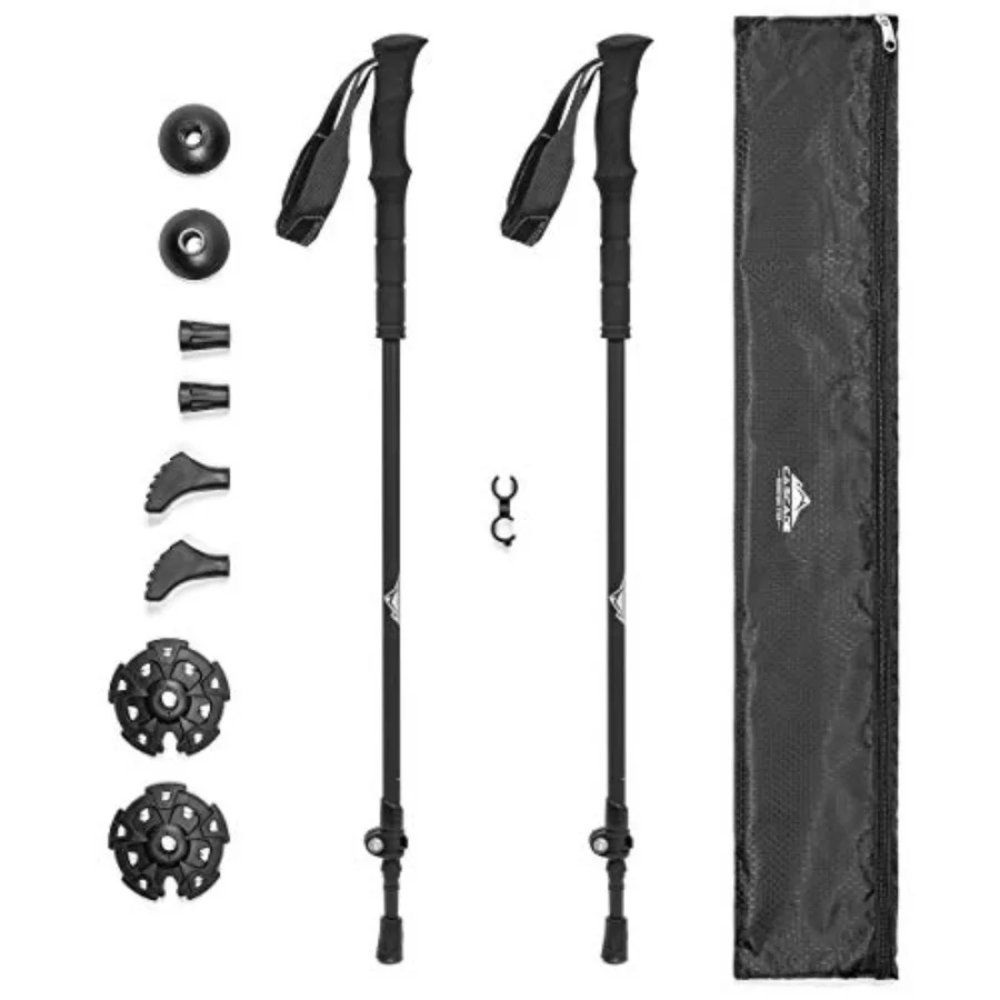 Carbon Fiber Trekking Poles with Quick Adjustable Locks for Outdoor Hiking and Walking Adventures Lightweight and Durable Suppo
Carbon Fiber Trekking Poles with Quick Adjustable Locks for Outdoor Hiking and Walking Adventures Lightweight and Durable Suppo