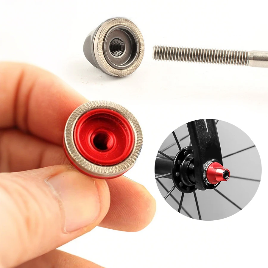 Anti-slip Bicycle Hub Nut for Quick Release Axle M5 Wheel Nuts Bolt Screw Cap Protection Hub Aluminum Alloy Mountain Bike Parts
Anti-slip Bicycle Hub Nut for Quick Release Axle M5 Wheel Nuts Bolt Screw Cap Protection Hub Aluminum Alloy Mountain Bike Parts