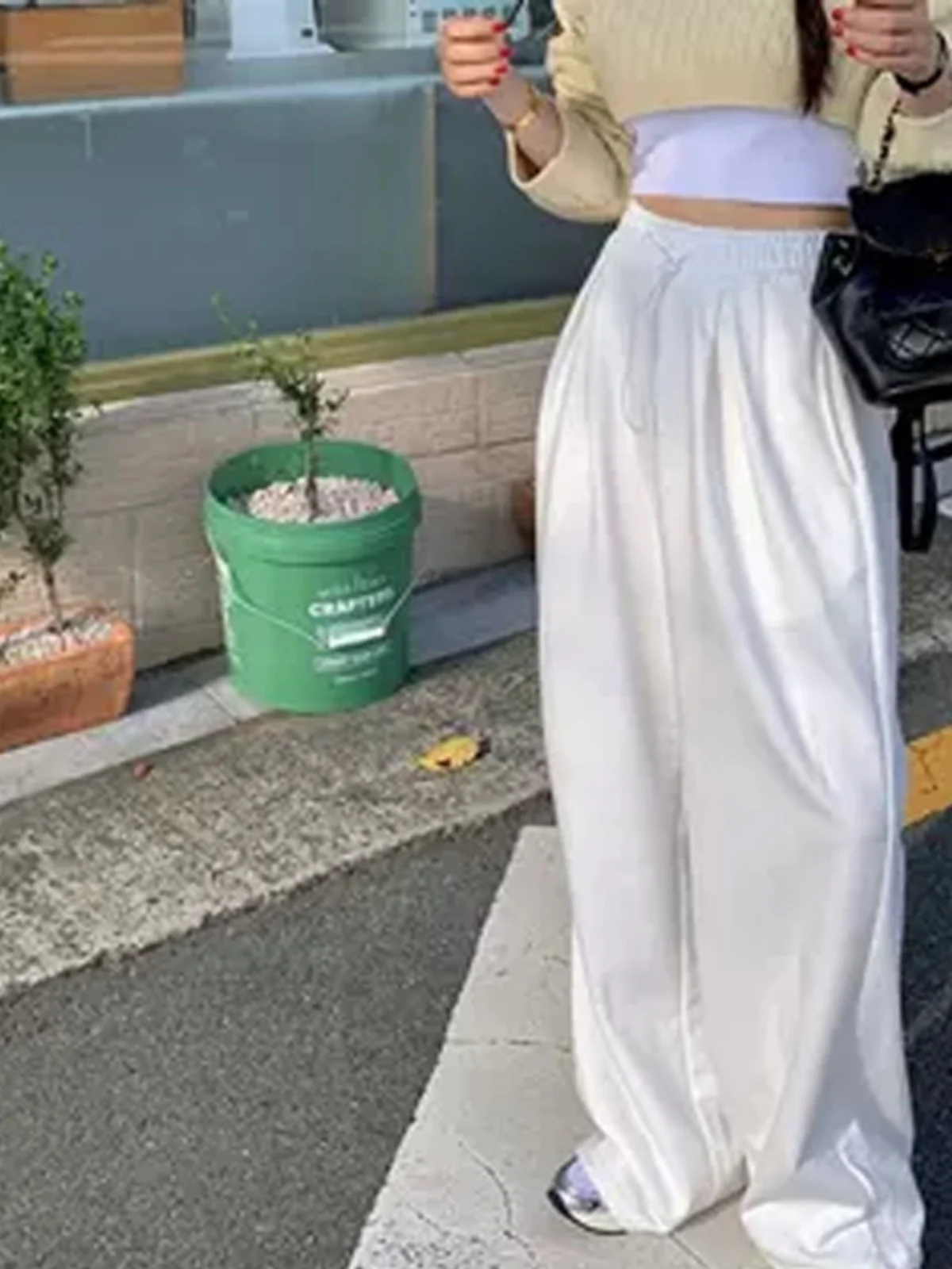Korean Sle Wide Leg Sweatpants Women's Casual Pants White Spor Comfortable High Waist Long Straight Tube Trousers
Korean Sle Wide Leg Sweatpants Women's Casual Pants White Spor Comfortable High Waist Long Straight Tube Trousers