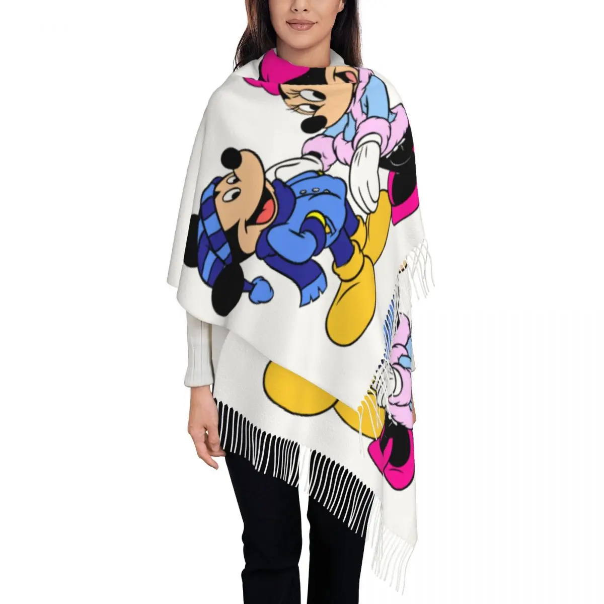 Custom Mickey Mouse Scarf Wrap Women Long Winter Warm Tassel Shawl Unisex Scarves
Custom Mickey Mouse Scarf Wrap Women Long Winter Warm Tassel Shawl Unisex Scarves
