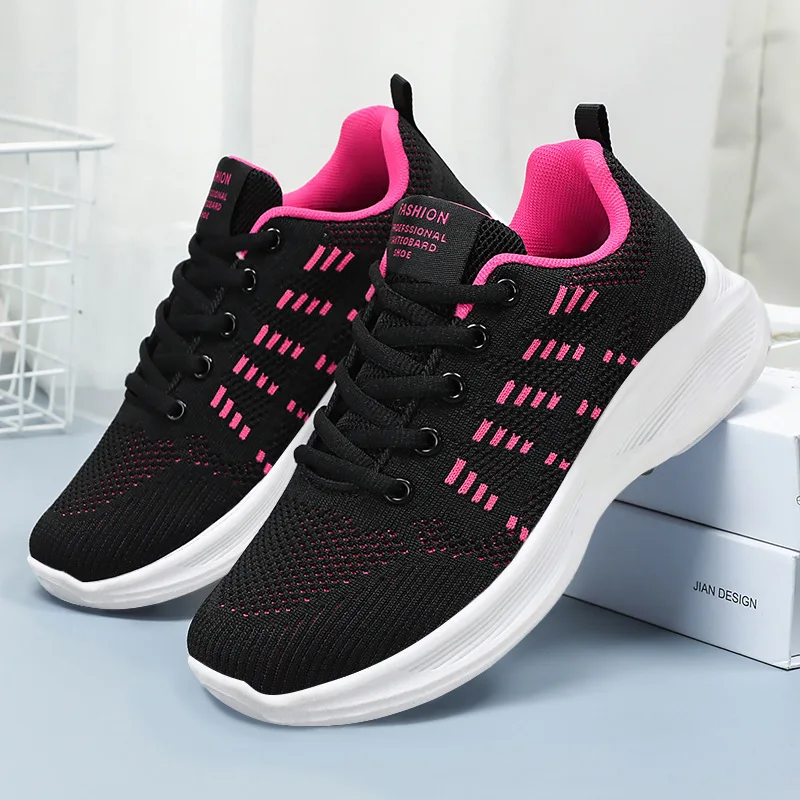 

sneakers women 2024 Spring New Leisure Breathable Single Shoes Korean Edition Trendy Soft Sole Sports Shoes