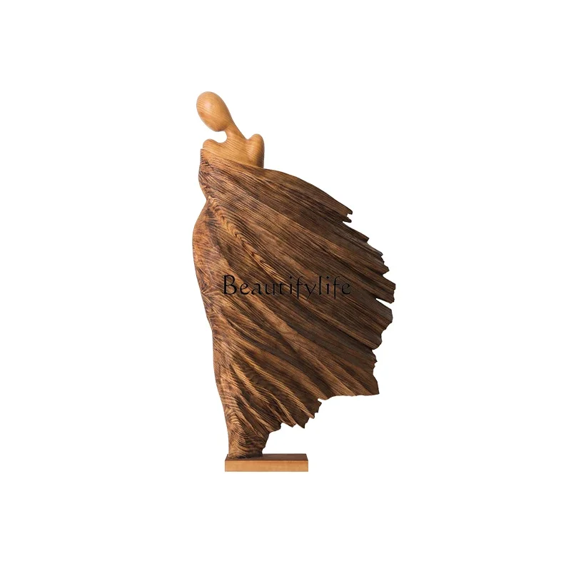 ls 18 Hotel lobby Large wood carving Muse Floor-to-ceiling ornaments Villa clubhouse Abstract figure sculpture Artwork decoratio
ls 18 Hotel lobby Large wood carving Muse Floor-to-ceiling ornaments Villa clubhouse Abstract figure sculpture Artwork decoratio