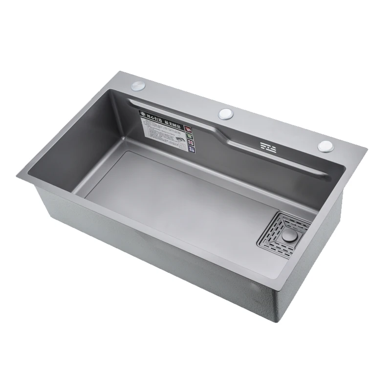*Y 304 stainless steel nano sink, three hole large single slot, manual under table basin, vegetable washing sink
*Y 304 stainless steel nano sink, three hole large single slot, manual under table basin, vegetable washing sink