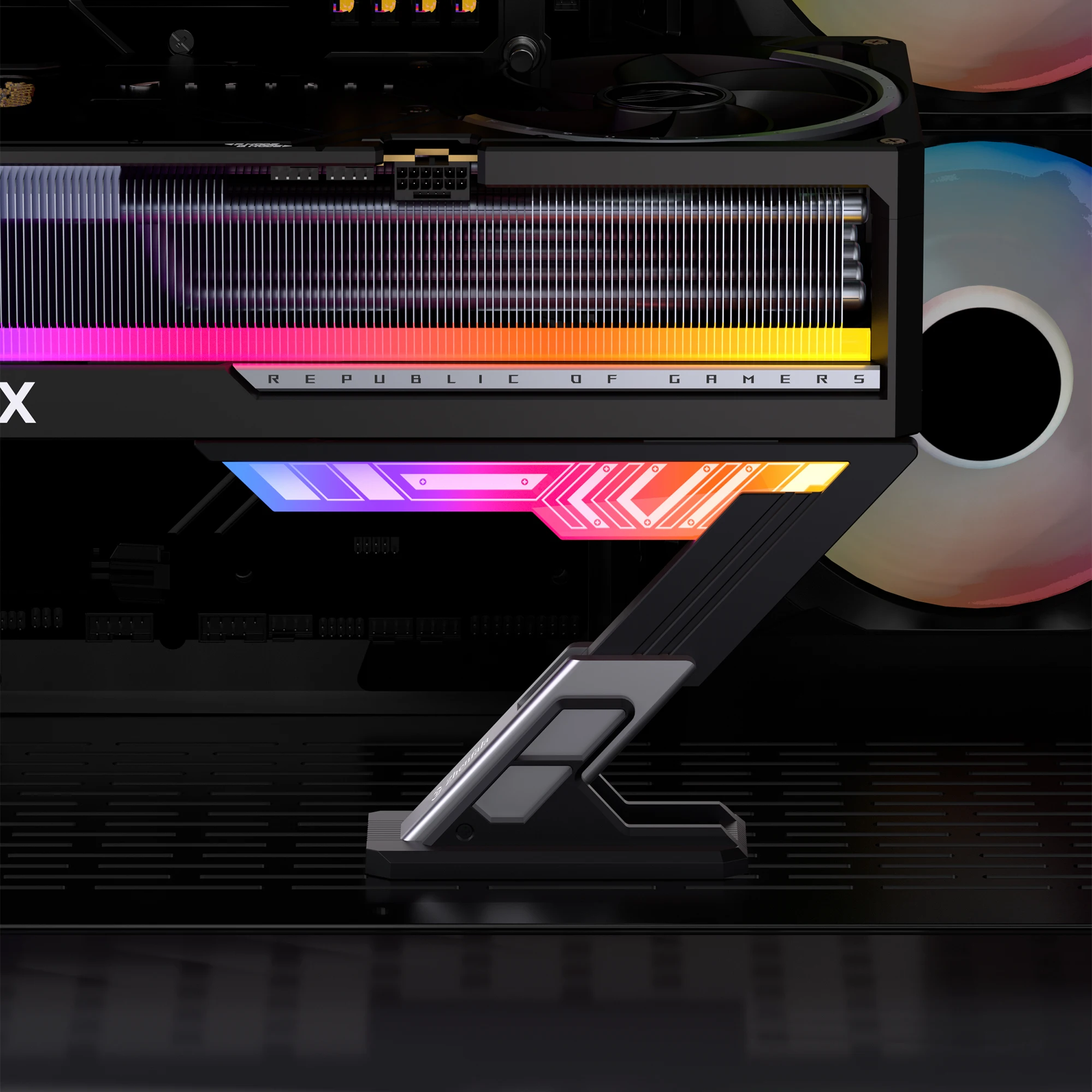 ARGB GPU Support Bracket,Horizontal GPU Anti-Sag Support Bracket 5V 3pin 75-128mm adjustable Universal GPU Bracket
ARGB GPU Support Bracket,Horizontal GPU Anti-Sag Support Bracket 5V 3pin 75-128mm adjustable Universal GPU Bracket