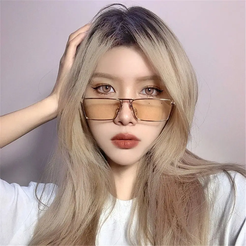 Narrow Rectangular Sunglasses Fashion Korean Small Frame Sun Glasses UV Protection Unisex Metal Frame Shades for Women & Men
Narrow Rectangular Sunglasses Fashion Korean Small Frame Sun Glasses UV Protection Unisex Metal Frame Shades for Women & Men