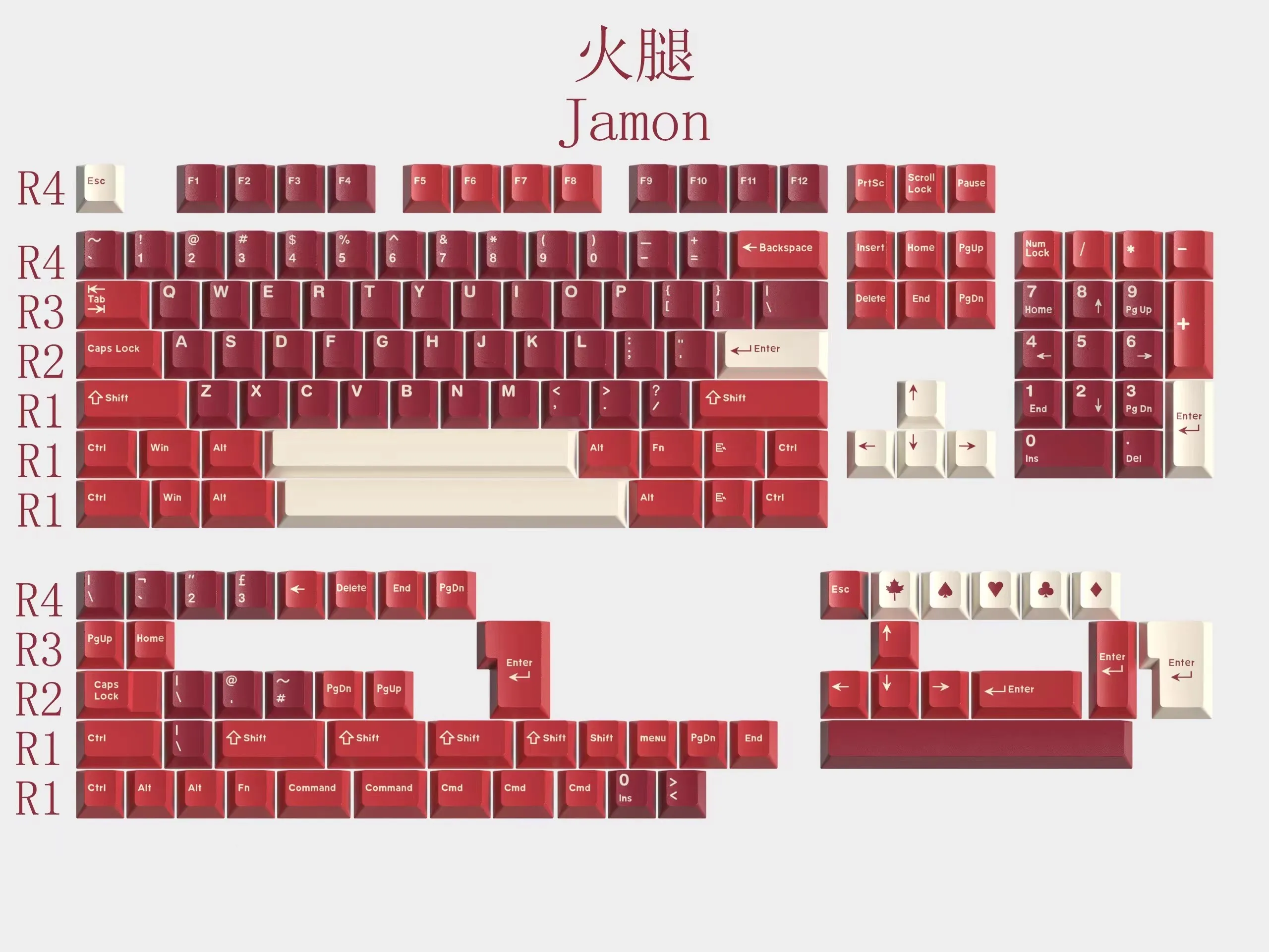 163 Keys Jamon Keycaps Cherry Profile Double Shot ABS Keyboard Keycaps for Cherry MX Switches Mechanical Gamer Keyboard
163 Keys Jamon Keycaps Cherry Profile Double Shot ABS Keyboard Keycaps for Cherry MX Switches Mechanical Gamer Keyboard