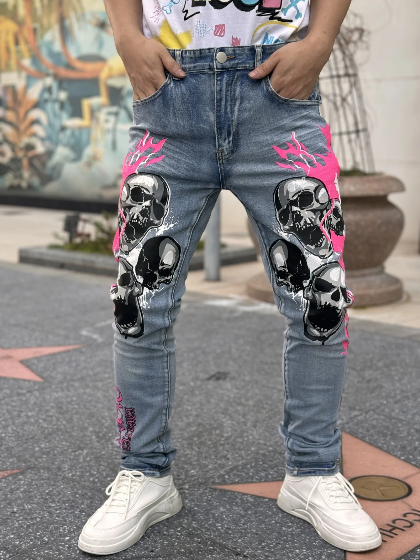 Men's Distressed Denim Patchwork Style Casual Streetwear Hip-Hop Pure Cotton Blended Blue Pants Free Shipping On Promotion
Men's Distressed Denim Patchwork Style Casual Streetwear Hip-Hop Pure Cotton Blended Blue Pants Free Shipping On Promotion