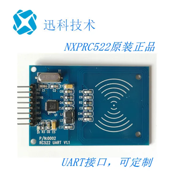 Плата радиочастотного датчика RC522 RFID IC с последовательным портом 13,56 МГц
Плата радиочастотного датчика RC522 RFID IC с последовательным портом 13,56 МГц