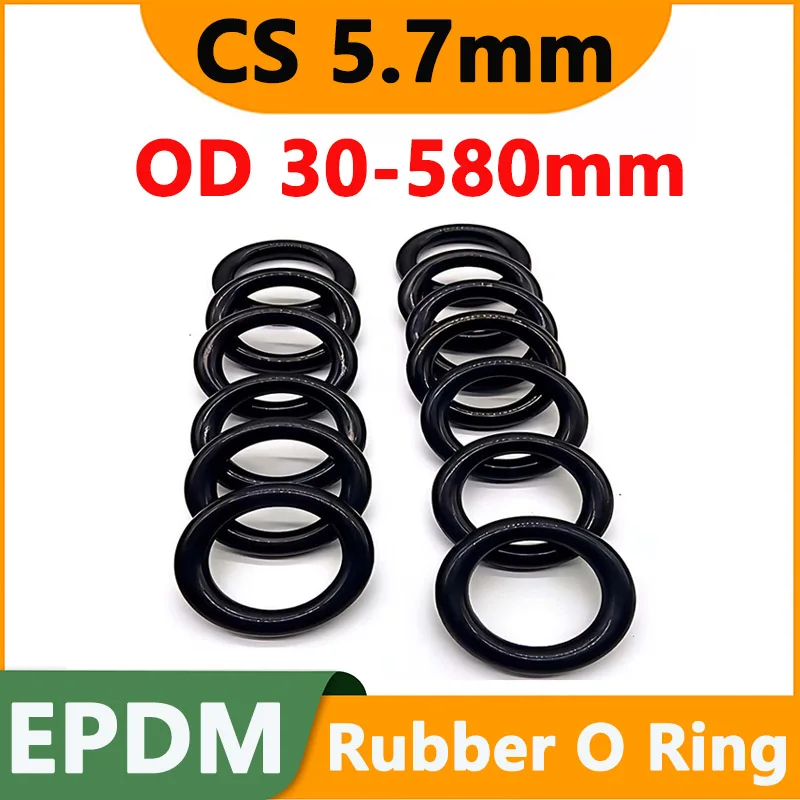CS 5.7mm EPDM Rubber O Ring OD 30-580mm Acid Alkali Water and Friction Resistance O-Ring Sealing Washer Gasket ID 18.6-568.6mm
CS 5.7mm EPDM Rubber O Ring OD 30-580mm Acid Alkali Water and Friction Resistance O-Ring Sealing Washer Gasket ID 18.6-568.6mm