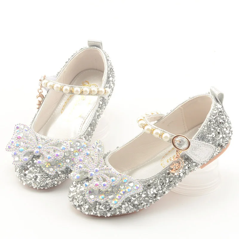 Kid Shoes Autumn Fashion Versatile Girl Glitter Rhinestones Bow Mary Jane Shoes for Party Wedding Elegant Children Princess Flat
Kid Shoes Autumn Fashion Versatile Girl Glitter Rhinestones Bow Mary Jane Shoes for Party Wedding Elegant Children Princess Flat