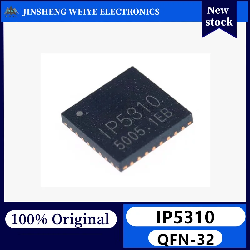 (10/50 pieces) IP5310 QFN-14 3.1A Discharge Integrated Boost Converter Lithium Battery Chip Brand New Original Stock
(10/50 pieces) IP5310 QFN-14 3.1A Discharge Integrated Boost Converter Lithium Battery Chip Brand New Original Stock