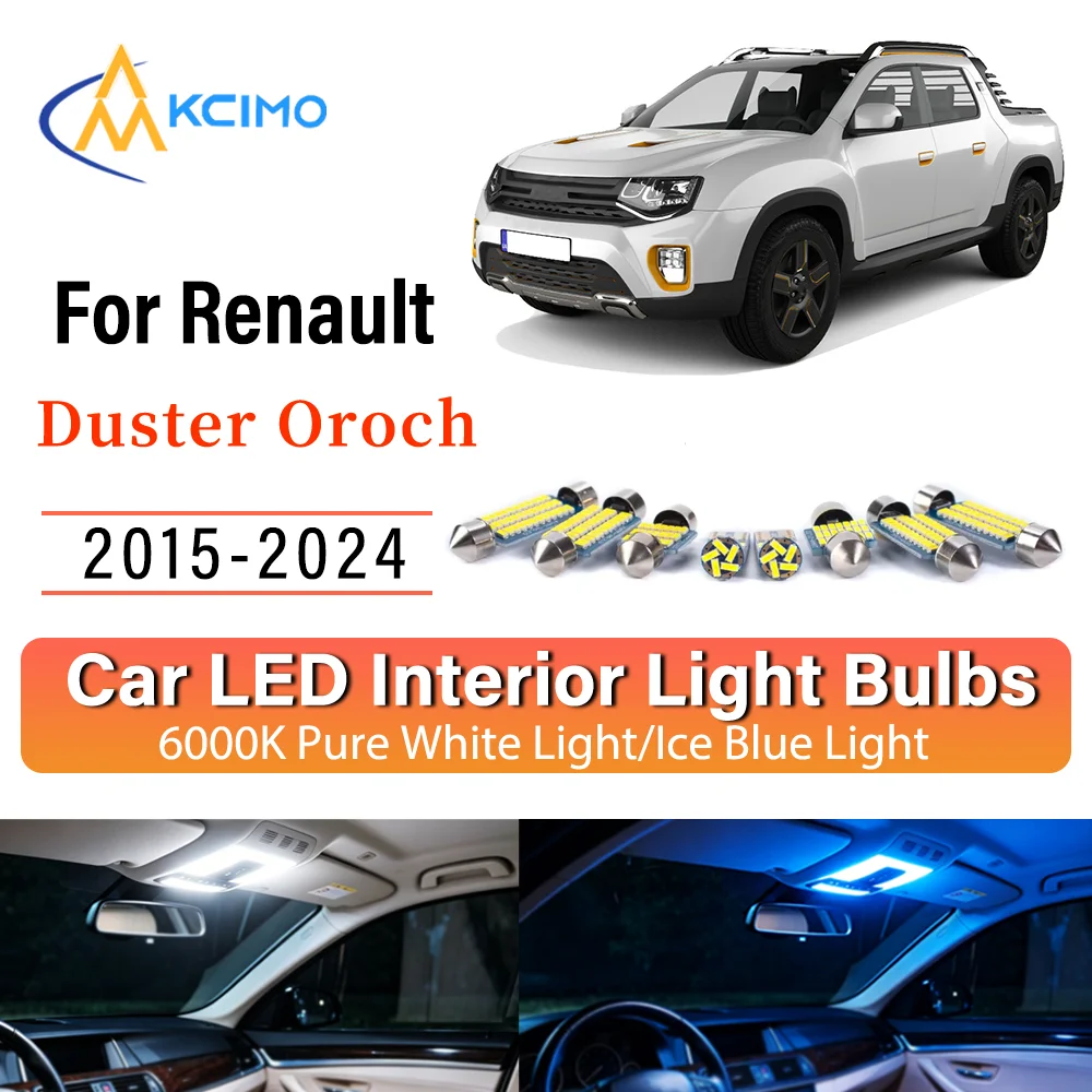 Interior Lighting Kit For Renault Duster Oroch 2015-2024 LED Bulbs for Dome Map Door Trunk License Plate Light
Interior Lighting Kit For Renault Duster Oroch 2015-2024 LED Bulbs for Dome Map Door Trunk License Plate Light