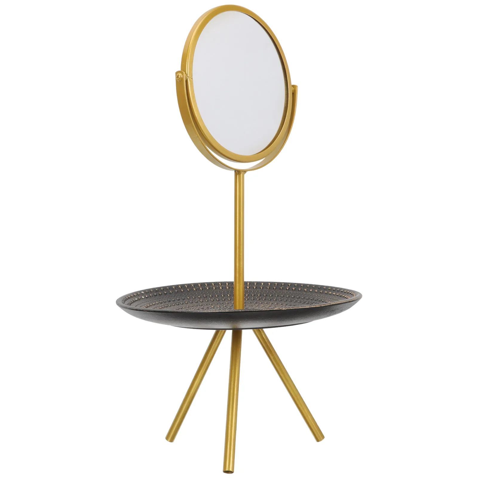 Зеркало для макияжа в европейском стиле, вращающееся на 360 градусов, с регулируемым углом наклона, настольное, с подставкой для украшений, для спальни, офиса, гардеробной
Зеркало для макияжа в европейском стиле, вращающееся на 360 градусов, с регулируемым углом наклона, настольное, с подставкой для украшений, для спальни, офиса, гардеробной