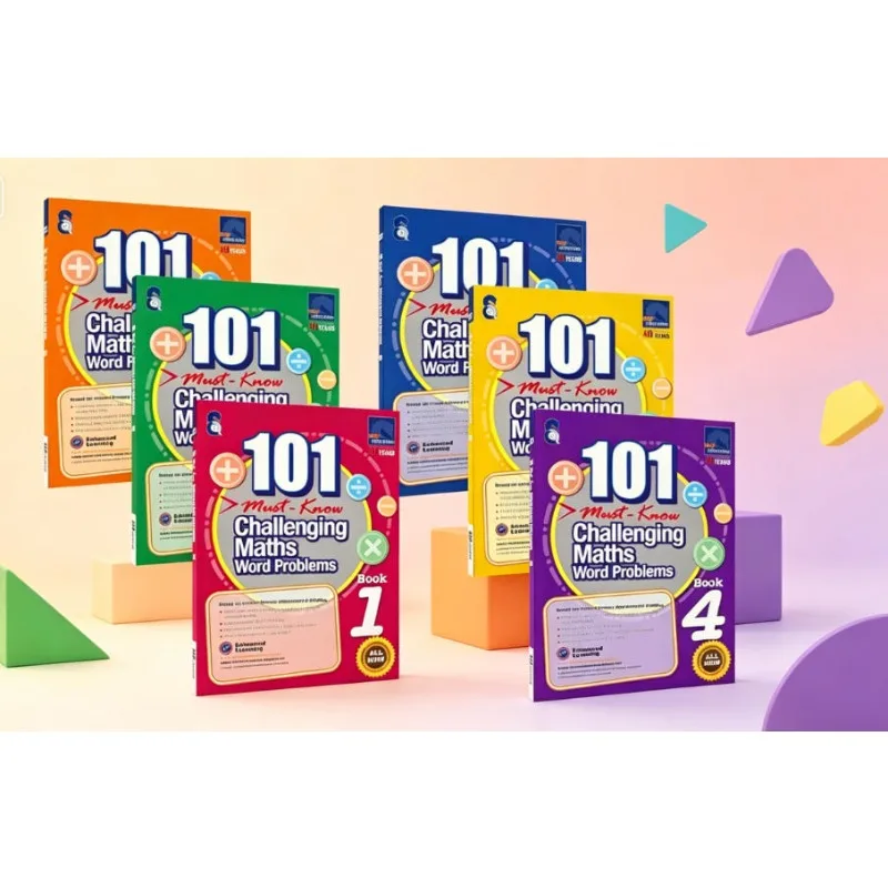 2026 New 6 Pcs/Set 101 Challenging Maths Word Problems Books Singapore Primary School Grade 1-6 Math Practice Book
2026 New 6 Pcs/Set 101 Challenging Maths Word Problems Books Singapore Primary School Grade 1-6 Math Practice Book