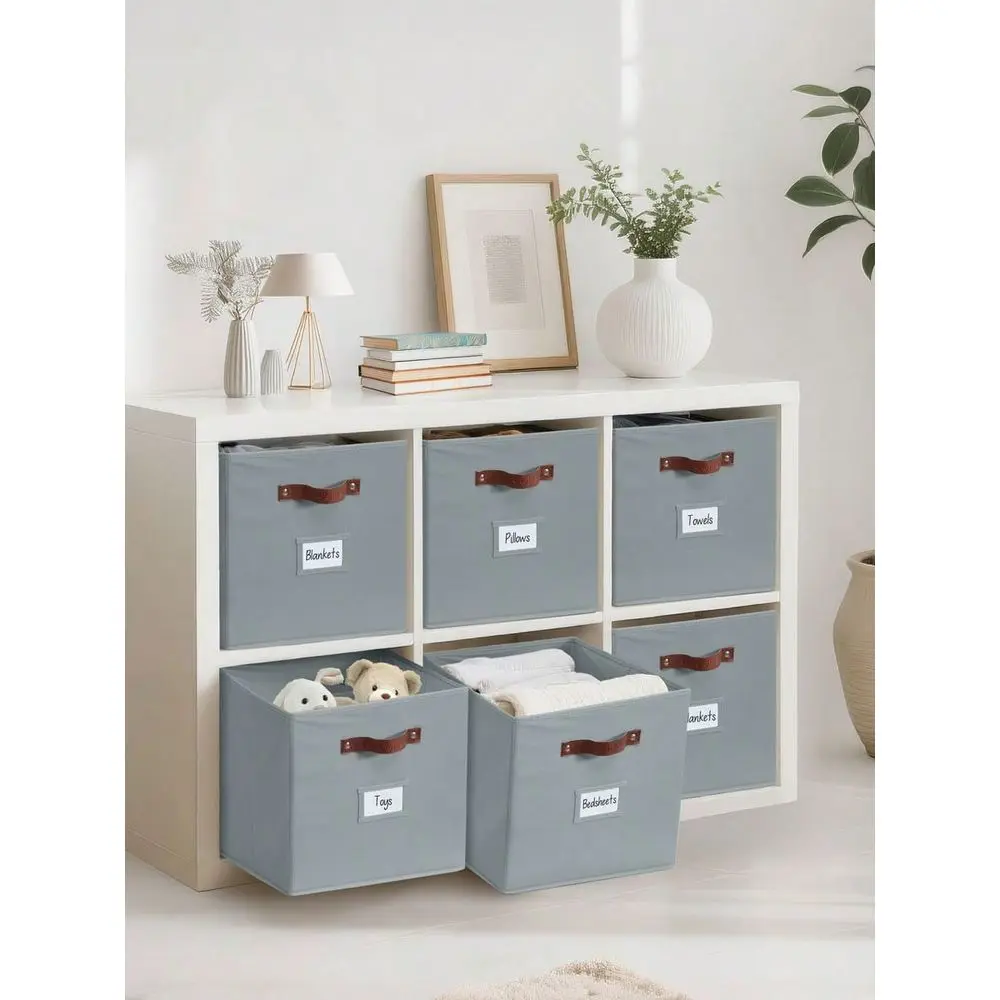 4 6pcs Foldable Cube Storage Bin, Clothes Orgainzer,Labeled Storage Cub,Es Toy Storage Box, Shelves Baskets For Kallax Linen Cl
4 6pcs Foldable Cube Storage Bin, Clothes Orgainzer,Labeled Storage Cub,Es Toy Storage Box, Shelves Baskets For Kallax Linen Cl
