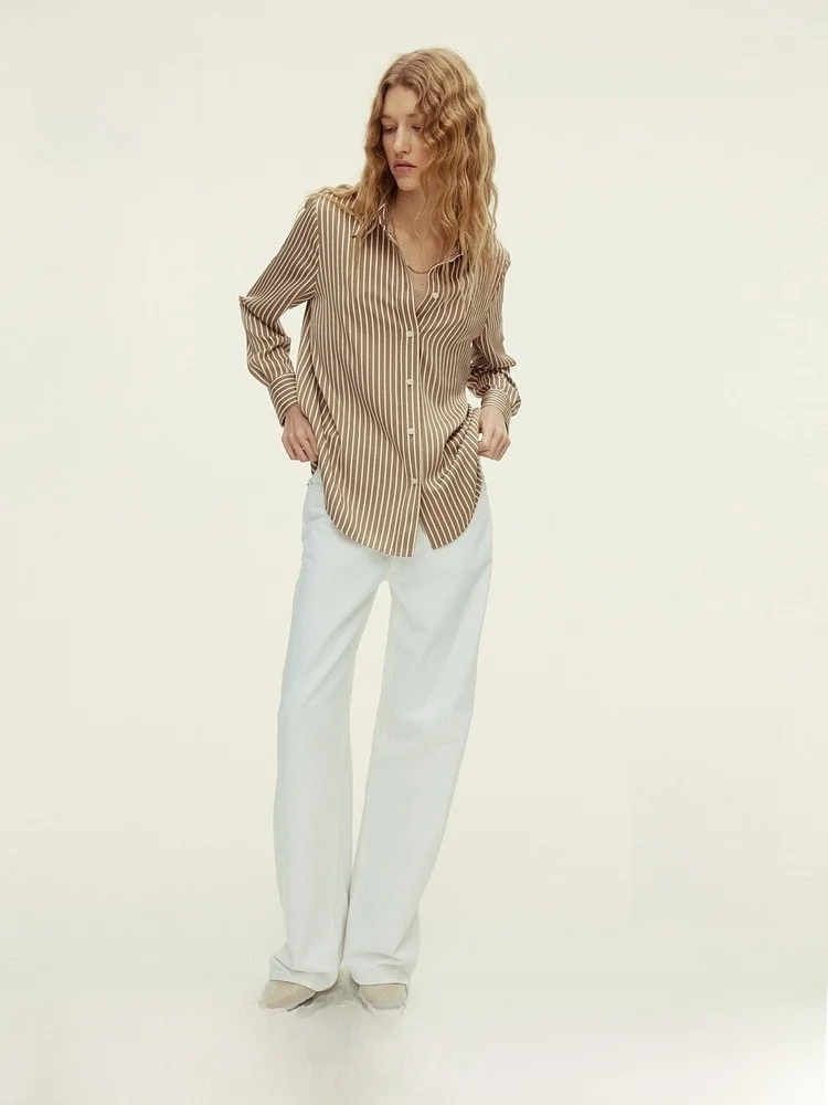 H&M Women's Shirt High Intelligence Sensation Summer Commute Turn-down Collar Elegant Base Layer Shirt Casual Style Long Slee...
H&M Women's Shirt High Intelligence Sensation Summer Commute Turn-down Collar Elegant Base Layer Shirt Casual Style Long Slee...