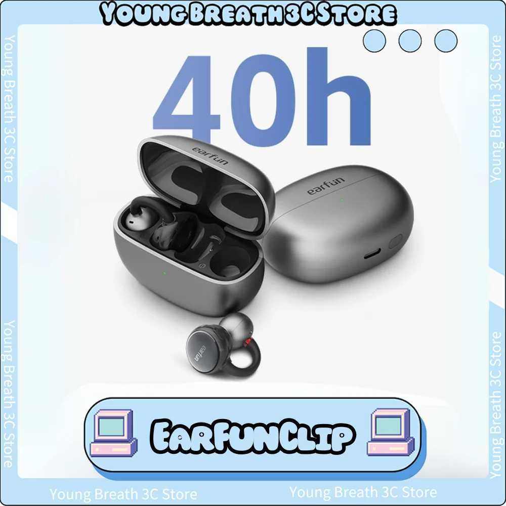 EarFun Clip Wireless Bluetooth Earphone AI ENC BT6.0 Earhook Earphone Low Delay LDAC Directional Sound Transmission 2 MIC Earbud
EarFun Clip Wireless Bluetooth Earphone AI ENC BT6.0 Earhook Earphone Low Delay LDAC Directional Sound Transmission 2 MIC Earbud