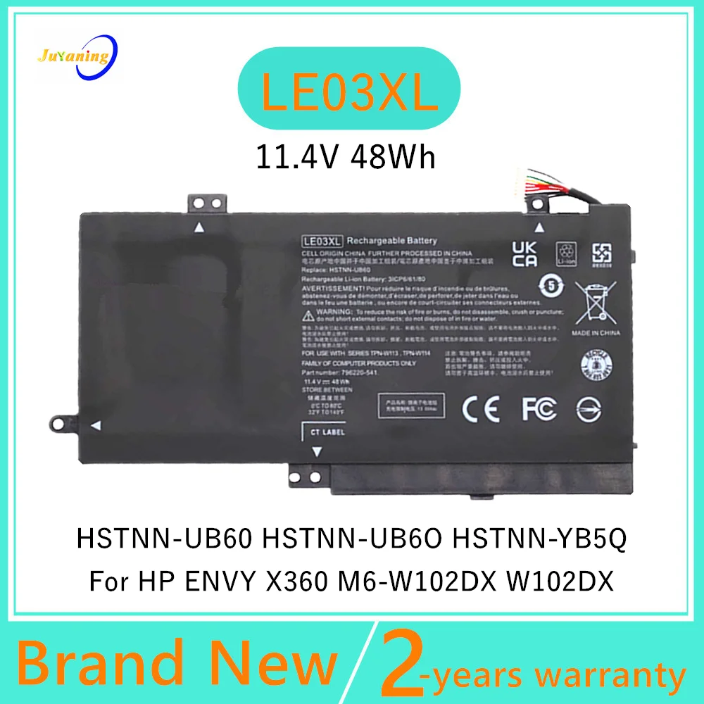 LE03XL Laptop battery For HP Envy x360 m6-w010dx w101dx HSTNN-PB6M HSTNN-UB60 HSTNN-UB6O HSTNN-YB5Q TPN-W113 TPN-W114 TPN-W116
LE03XL Laptop battery For HP Envy x360 m6-w010dx w101dx HSTNN-PB6M HSTNN-UB60 HSTNN-UB6O HSTNN-YB5Q TPN-W113 TPN-W114 TPN-W116